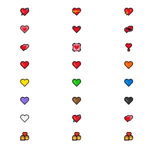 Kí tự đặc biệt trái tim, tạo tên game hình trái tim đẹp